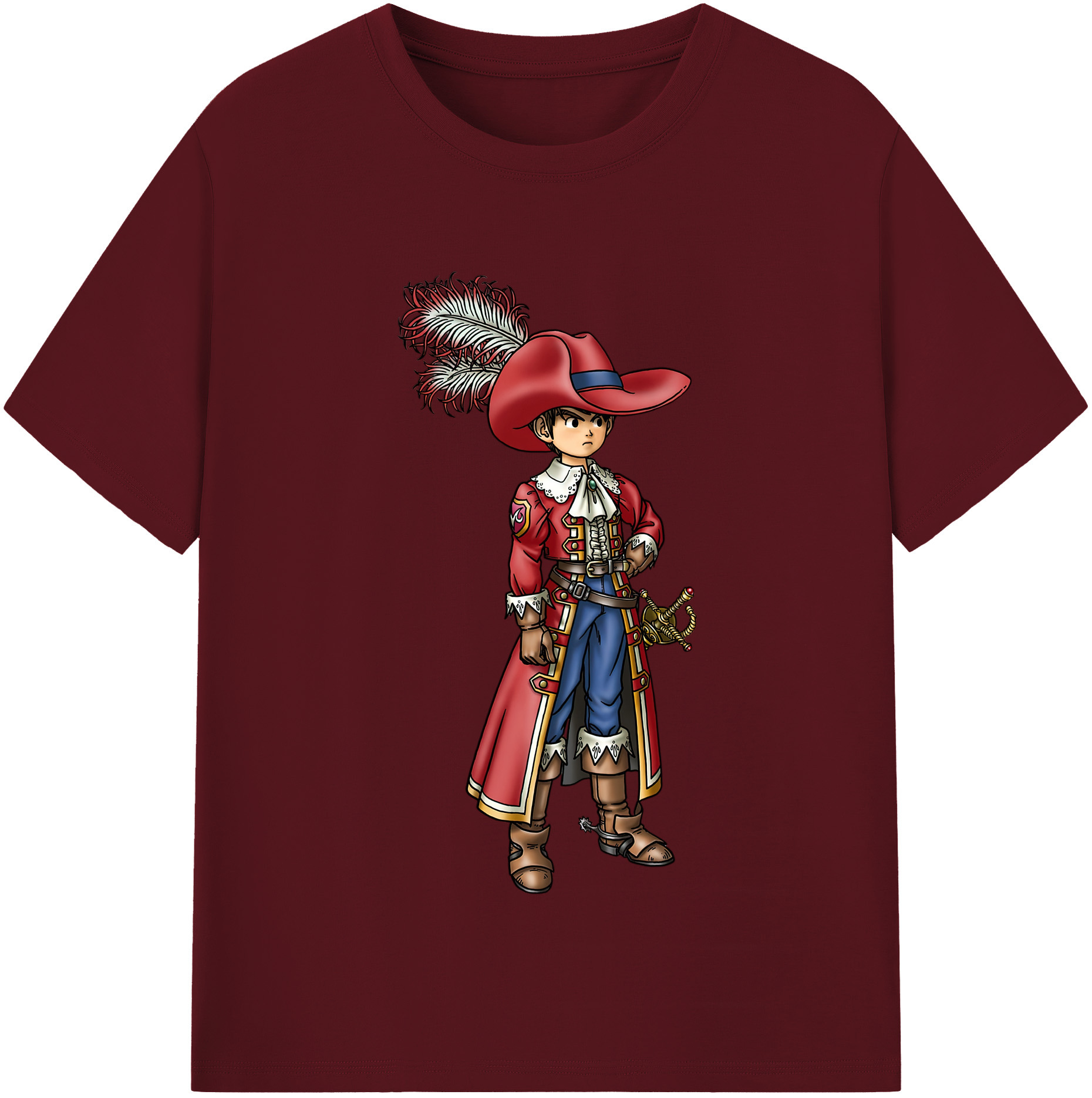 （画像用） ドラゴンクエスト Doragon Kuesuto Dragon Quest 綿100％半袖Tシャツ（フロントプリント）